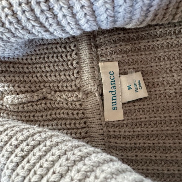 Sundance embroidered cowl-neck sweater Grey Medium - Picture 7 of 8